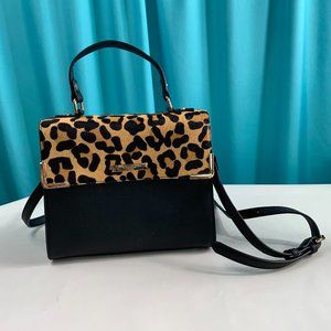 Dune London Black and Leopard bag like new